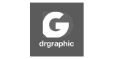 Logo de Drgraphic blanco y negro