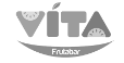 Logo de vita frutabar blanco y negro